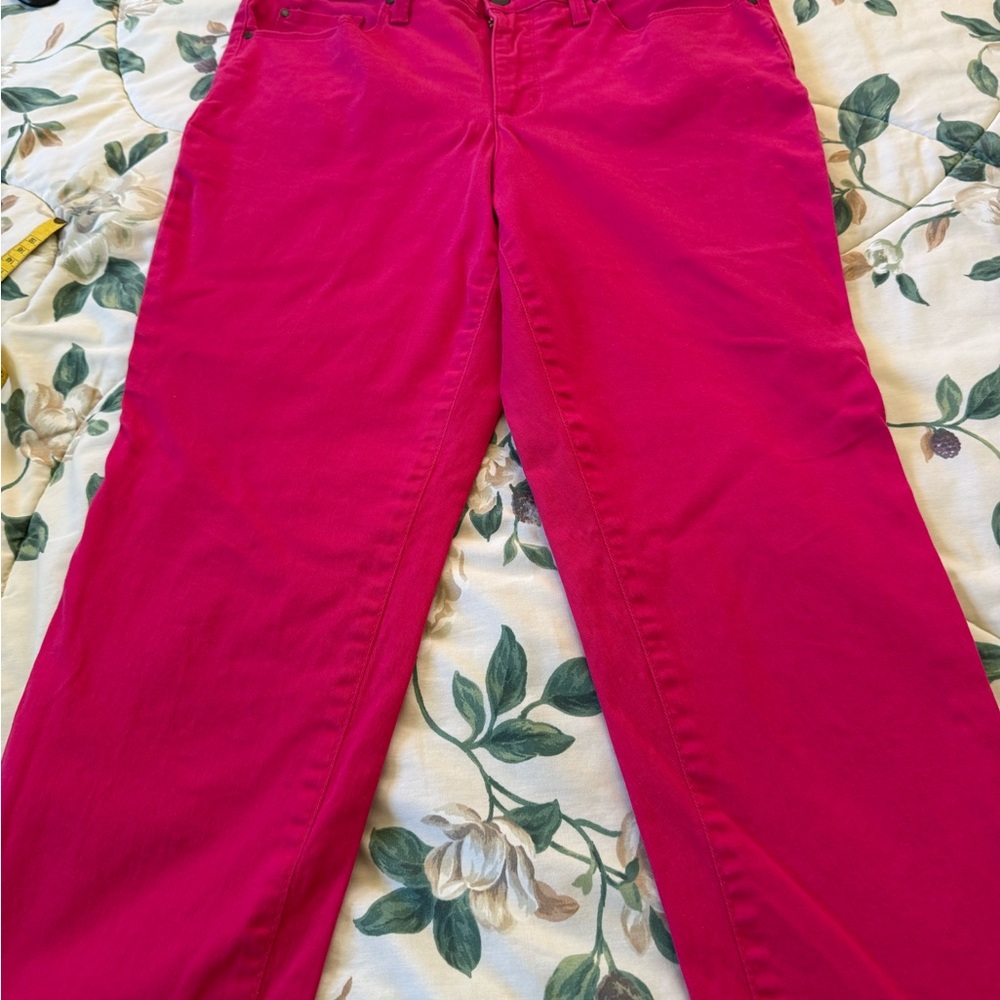 Charter Club Vibrant Pink Straight Leg Capris